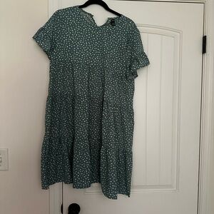 Polka Dot Green Dress